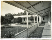 Patio at the Guajome Ranch House, Vista, circa 1901-1930