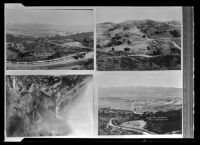 Four photographs of Topanga Canyon, Topanga, circa 1923-1928