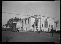 Santa Monica Public Library at 503 Santa Monica Blvd. after being remodeled, Santa Monica, circa 1927