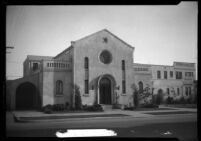 Exterior view of the Todd and Leslie Mortuary, Santa Monica
