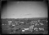 Unidentified city in a valley, California, circa 1920-1934