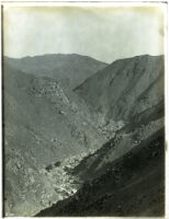 Mountain area with bare canyon (unidentified), California, circa 1880-1900