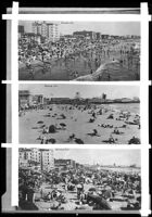 Three postcard views of Venice beach, Los Angeles, circa 1920-1934