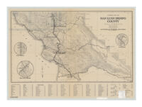 Automobile road map of San Luis Obispo County, California