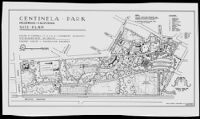 Site plan for Centinela Park, Inglewood, 1945