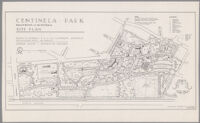 Site plan for Centinela Park, Inglewood, 1945