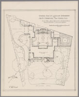 General plan for Mr. E.C. Harwood residence, San Marino