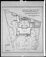 General plan for Mr. E.C. Harwood residence, San Marino