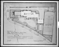 Preliminary plan, Mrs. Margaret C. Proctor residence, Los Angeles, 1924