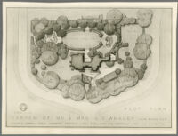 Plot plan for a garden for the Mr. & Mrs. Lloyd S. Whaley residence, Long Beach, 1949