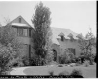 Laura La Plante residence, front view, Beverly Hills, 1929