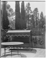 W. R. Dunsmore residence, view of renovated terrace, Los Angeles, 1934
