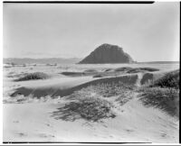 Morro Rock, view from beach, Morro Bay, 1927