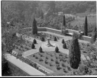 Harvey Mudd residence, sundial terrace, Beverly Hills, 1933