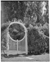 Garden gate on West Second Street, Los Angeles, 1934