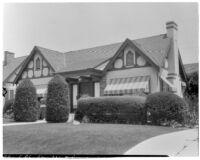 Allin L. Rhodes residence, view of front of house, 1935