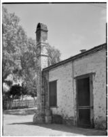 Building with decorative brick chimney, Channel Islands, 1934