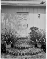 Door and steps to the Mr. and Mrs. Byron F. Hill residence, Los Angeles, 1937