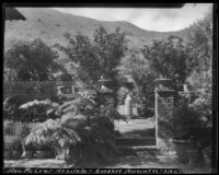 Mrs. McCoy residence, view of the patio, Honolulu, 1930