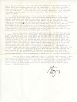 Typewritten letter to Mantle Hood
