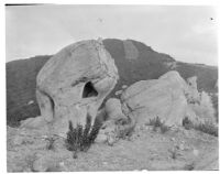 Rock formations near Saddle Peak, Los Angeles, 1929