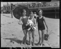 Children on beach, Santa Monica, 1930