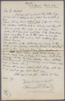 Handwritten letter from Claude Mawby to Adelbert Bartlett, [Malibu], 1929