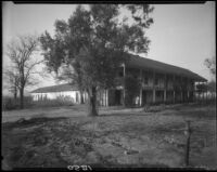 Rancho Los Cerritos, view from south of house and grounds, Long Beach, 1929