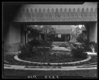 Hollyhock House courtyard, Barnsdall Park, Los Angeles, 1929