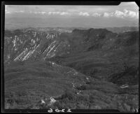 View from Saddle Peak, Los Angeles, 1927