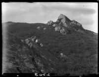 Rock formations on hillside near Saddle Peak, Los Angeles, 1927
