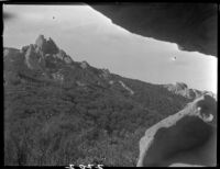Rock formations on hillside near Saddle Peak, Los Angeles, 1927