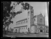 St. Monica Catholic Church, exterior view, Santa Monica, 1930