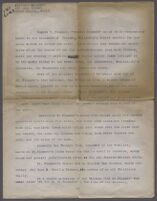 Typewritten document describing photographs of Eugene R. Plummer and home, 1927