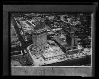 Birdseye view towards the Villa Riviera, Long Beach, 1929