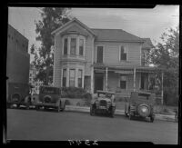 Llewellyn Bixby residence on bunker Hill, Los Angeles, 1928