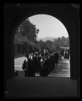 Graduation ceremony, Los Angeles City College, Los Angeles, circa 1931-1938
