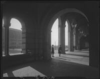 Royce Hall walkway and arcade, University of California, Los Angeles, 1928