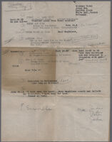 Typewritten instructions for photographing the Sunday Players radio actors, circa 1935