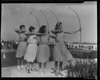 High school archers, Beverly Hills High School, Beverly Hills, 1931