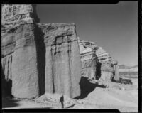 Scenic desert cliffs in Red Rock Canyon State Park, California, 1928
