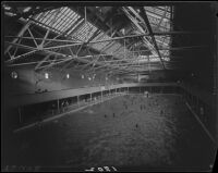 Interior view of the Plunge bathouse, Long Beach, 1929