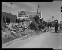 Truck accident, Santa Monica, 1940