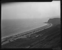Coastal view towards the Rancho Malibu la Costa development area, Malibu, circa 1927