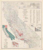 Outline geologic map of California showing oil and gas fields and drilled areas