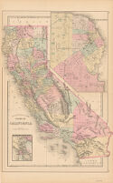 County map of the state of California.