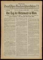 Deutsches Nachrichtenbüro. 5 Jahrg., Nr. 404, 1938 March 15, Abend-Ausgabe