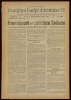 Deutsches Nachrichtenbüro. 5 Jahrg., Nr. 460, 1938 March 24, Erste Morgen-Ausgabe