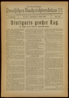 Deutsches Nachrichtenbüro. 5 Jahrg., Nr. 537, 1938 April 2, Erste Morgen-Ausgabe