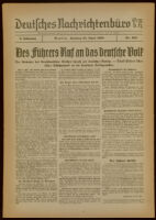 Deutsches Nachrichtenbüro. 5 Jahrg., Nr. 605, 1938 April 10